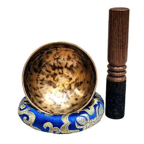 Jambati Singing Bowl, [tiger Antique], Buddhist Hand Beaten, Antique Finishing, [select Accessories], [select Accessories]