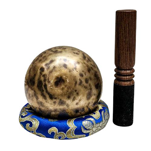 Jambati Singing Bowl, [tiger Antique], Buddhist Hand Beaten, Antique Finishing, [select Accessories], [select Accessories]