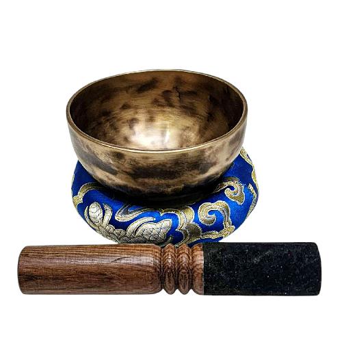 Jambati Singing Bowl, [tiger Antique], Buddhist Hand Beaten, Antique Finishing, [select Accessories], [select Accessories]