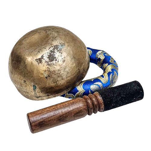 [rare Find], [kopre], Buddhist Hand Beaten Singing Bowl, Antique Finishing, [select Accessories]
