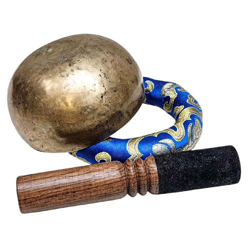 [rare Find], [kopre], Buddhist Hand Beaten Singing Bowl, Antique Finishing, [select Accessories]