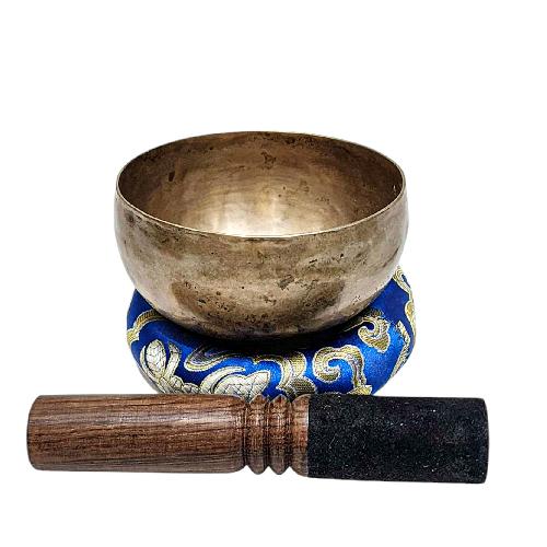 [rare Find], [kopre], Buddhist Hand Beaten Singing Bowl, Antique Finishing, [select Accessories]