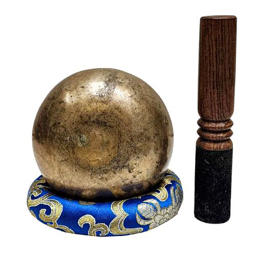 [rare Find], [kopre], Buddhist Hand Beaten Singing Bowl, Antique Finishing, [select Accessories]