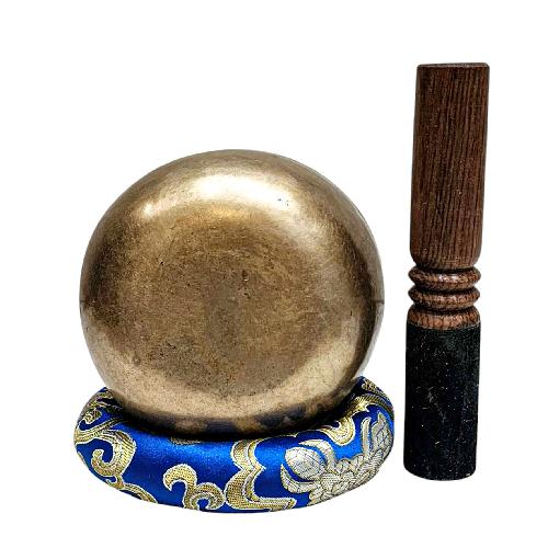 [rare Find], [kopre], Buddhist Hand Beaten Singing Bowl, Antique Finishing, [select Accessories]