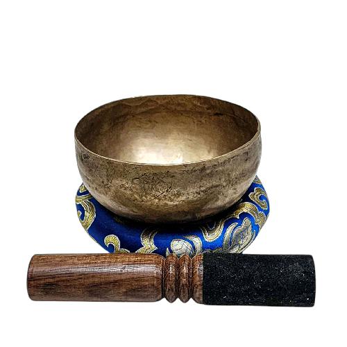 [rare Find], [kopre], Buddhist Hand Beaten Singing Bowl, Antique Finishing, [select Accessories]