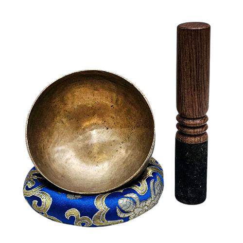 [rare Find], [kopre], Buddhist Hand Beaten Singing Bowl, Antique Finishing, [select Accessories]