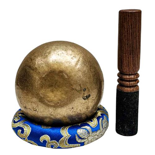 [rare Find], [kopre], Buddhist Hand Beaten Singing Bowl, Antique Finishing, [select Accessories]