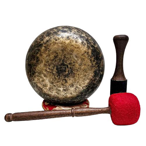 [rare Find], [kopre], Buddhist Hand Beaten Singing Bowl, Antique Finishing, [select Accessories]
