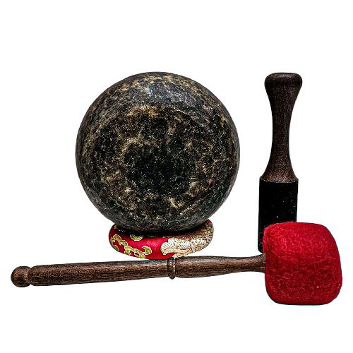 [rare Find], [kopre], Buddhist Hand Beaten Singing Bowl, Antique Finishing, [select Accessories]