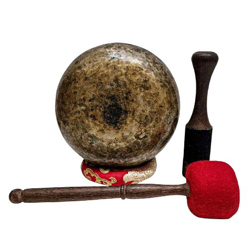 [rare Find], [kopre], Buddhist Hand Beaten Singing Bowl, Antique Finishing, [select Accessories]
