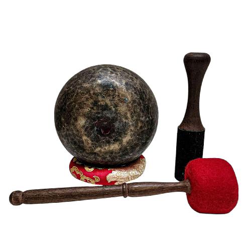 [rare Find], [kopre], Buddhist Hand Beaten Singing Bowl, Antique Finishing, [select Accessories]