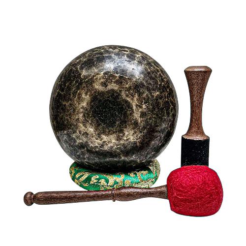 [rare Find], [kopre], Buddhist Hand Beaten Singing Bowl, Antique Finishing, [select Accessories]