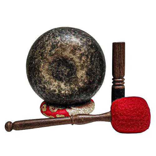 [rare Find], [kopre], Buddhist Hand Beaten Singing Bowl, Antique Finishing, [select Accessories]