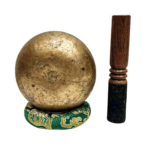 [rare Find], [kopre], Buddhist Hand Beaten Singing Bowl, Antique Finishing, [select Accessories]
