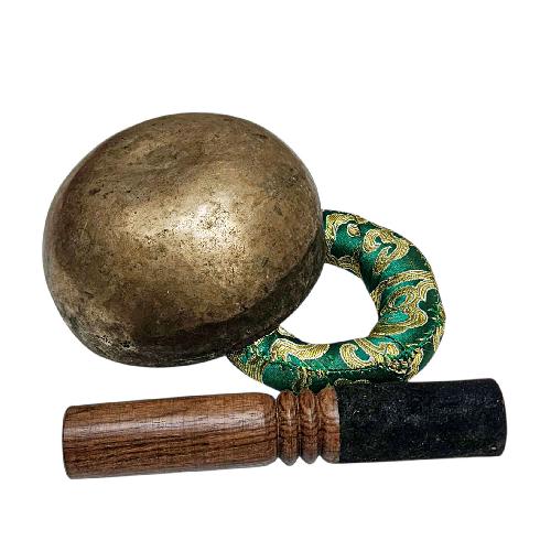 [rare Find], [kopre], Buddhist Hand Beaten Singing Bowl, Antique Finishing, [select Accessories]