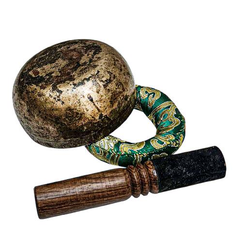 [rare Find], [kopre], Buddhist Hand Beaten Singing Bowl, Antique Finishing, [select Accessories]