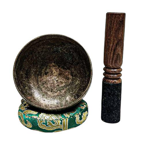 [rare Find], [kopre], Buddhist Hand Beaten Singing Bowl, Antique Finishing, [select Accessories]
