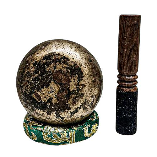[rare Find], [kopre], Buddhist Hand Beaten Singing Bowl, Antique Finishing, [select Accessories]