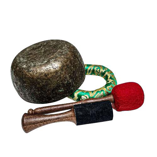 [rare Find], [thadobati], Buddhist Hand Beaten Singing Bowl, Antique Finishing, [select Accessories]