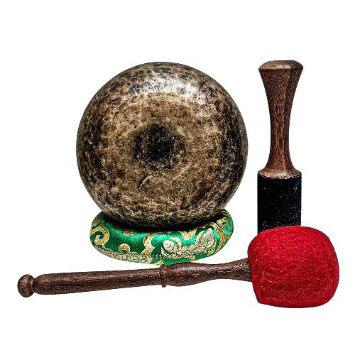 [rare Find], [kopre], Buddhist Hand Beaten Singing Bowl, Antique Finishing, [select Accessories]