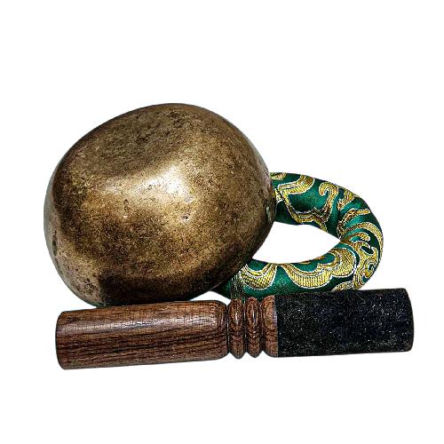 [rare Find], [kopre], Buddhist Hand Beaten Singing Bowl, Antique Finishing, [select Accessories]