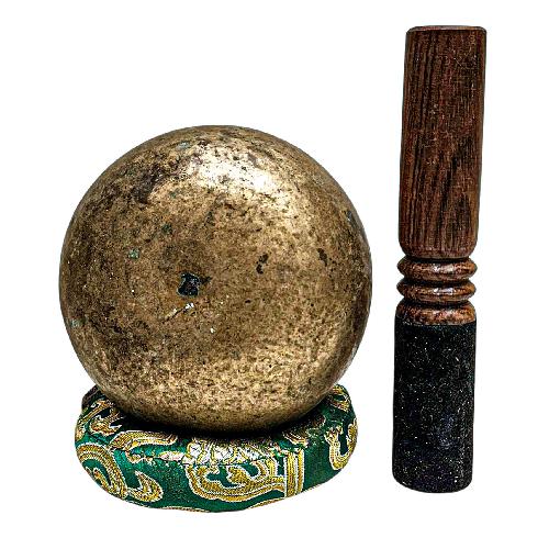 [rare Find], [kopre], Buddhist Hand Beaten Singing Bowl, Antique Finishing, [select Accessories]