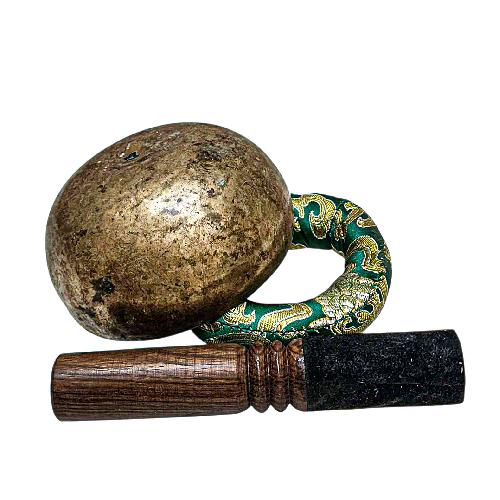 [rare Find], [kopre], Buddhist Hand Beaten Singing Bowl, Antique Finishing, [select Accessories]