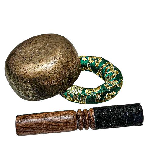 [rare Find], [thadobati], Buddhist Hand Beaten Singing Bowl, Antique Finishing, [select Accessories]