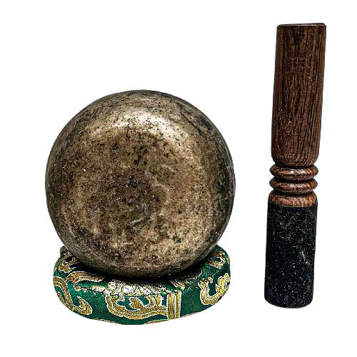 [rare Find], [kopre], Buddhist Hand Beaten Singing Bowl, Antique Finishing, [select Accessories]