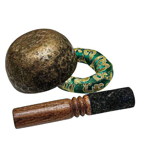 [rare Find], [kopre], Buddhist Hand Beaten Singing Bowl, Antique Finishing, [select Accessories]