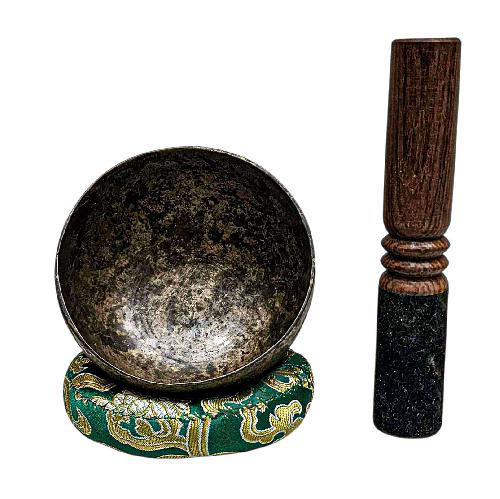 [rare Find], [kopre], Buddhist Hand Beaten Singing Bowl, Antique Finishing, [select Accessories]