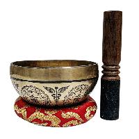 Singing Bowl, Buddhist Hand Beaten, With Fine Etching Carving, [], [select Accessories]