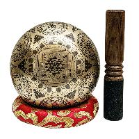 Singing Bowl, Buddhist Hand Beaten, With Fine Etching Carving, [], [select Accessories]