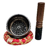 Buddhist Machine Made Singing Bowl, [mantra] Carved Inside, [select Accessories]