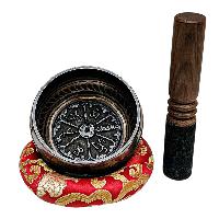 Buddhist Machine Made Singing Bowl, [mantra] Carved Inside, [select Accessories]