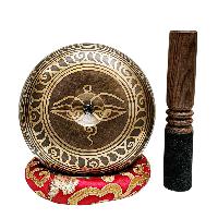 Buddhist Machine Made Singing Bowl, [lingam Bowl] Or Japanese Bowl Carved Inside, [select Accessories]