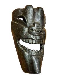 Handmade Wooden Mask Of [tribal Mask], Wall Hanging, [painted], Poplar Wood