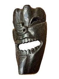 Handmade Wooden Mask Of [tribal Mask], Wall Hanging, [painted], Poplar Wood