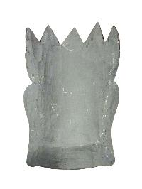 Handmade Wooden Mask Of [buddha], Wall Hanging, [painted], Poplar Wood