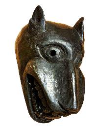 Handmade Wooden Mask Of [tribal Mask], Wall Hanging, [painted], Poplar Wood