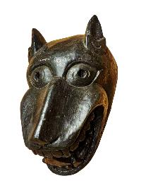 Handmade Wooden Mask Of [tribal Mask], Wall Hanging, [painted], Poplar Wood