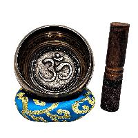 Nepali Singing Bowl With Carved Inside, [select Accessories]