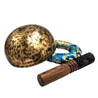 Jambati Singing Bowl, [tiger Antique], Buddhist Hand Beaten, Antique Finishing, [select Accessories], [select Accessories]