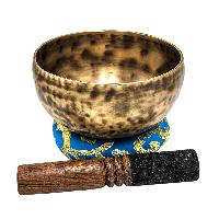 Jambati Singing Bowl, [tiger Antique], Buddhist Hand Beaten, Antique Finishing, [select Accessories], [select Accessories]