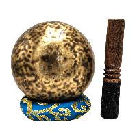 Jambati Singing Bowl, [tiger Antique], Buddhist Hand Beaten, Antique Finishing, [select Accessories], [select Accessories]