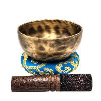 Jambati Singing Bowl, [tiger Antique], Buddhist Hand Beaten, Antique Finishing, [select Accessories], [select Accessories]