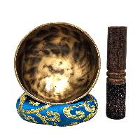Jambati Singing Bowl, [tiger Antique], Buddhist Hand Beaten, Antique Finishing, [select Accessories], [select Accessories]