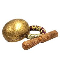 Buddhist Machine Made Singing Bowl, Glossy Finishing, [select Accessories]