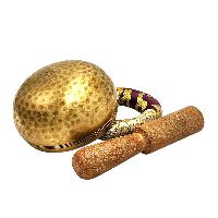 Buddhist Machine Made Singing Bowl, Glossy Finishing, [select Accessories]