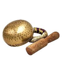 Buddhist Machine Made Singing Bowl, Glossy Finishing, [select Accessories]